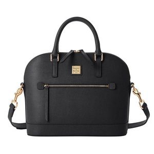 Dooney and Bourke Saffiano Domed Zip Satchel